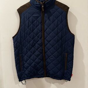 Coleman Quilted Blue and Brown Vest